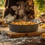 Geen inspiratie voor vanavond? Deze romige courgetteschotel maak ik altijd als iedereen mee-eet