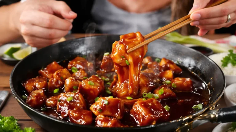 Aziatisch gebakken spek met rijst: sticky spek in ketjapsaus, vol smaak en snel op tafel