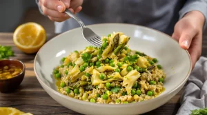 Ik kook mee met MAX: bulgur met geroosterde groene asperges en artisjok