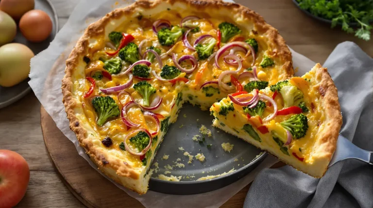 Met deze kleurrijke groentequiche haal ik het voorjaar direct in huis
