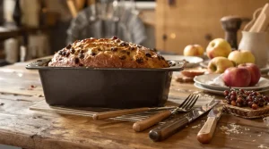 Net als bij oma aan de keukentafel: zo bak ik een ouderwetse appel-rozijnencake